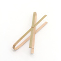 100% natural útil para cozinha descartável mini pinças de servir de bambu